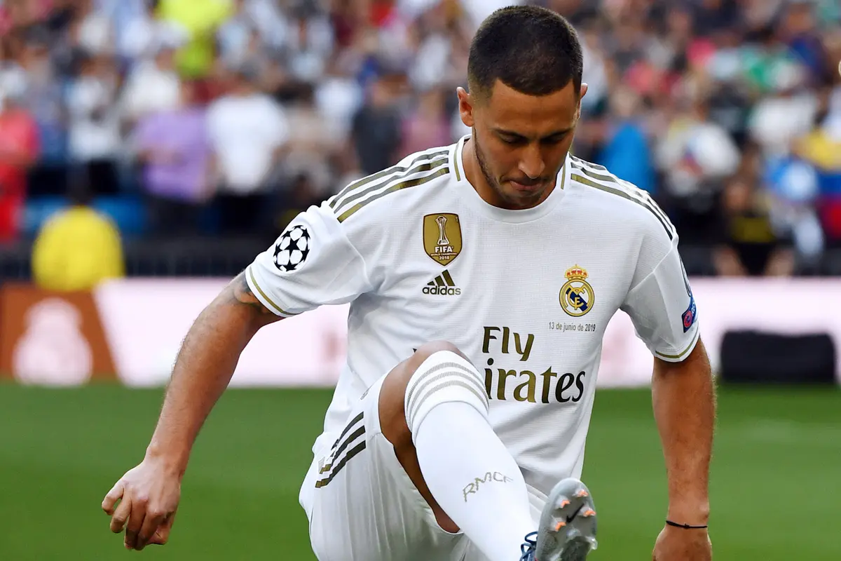 Aksi Eden Hazard Pamer Skill di Santiago Bernabeu
