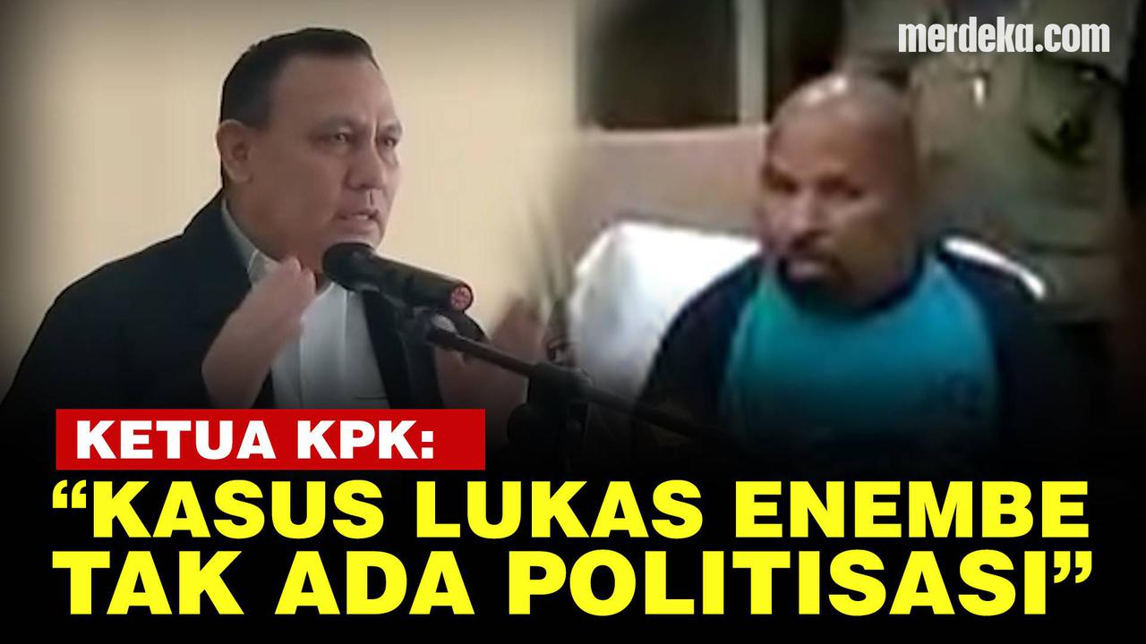 VIDEO: Ketua KPK Periksa Lukas Enembe Tegaskan Tak Ada Politisasi Kriminalisasi