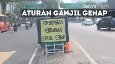 Pemprov DKI Jakarta mulai memberlakukan aturan pembatasan kendaraan ganjil genap di jalan protokol DKI Jakarta
