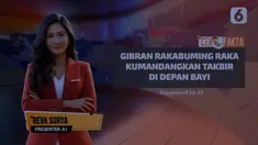 Beredar di media sosial postingan video Gibran Rakabuming Raka mengumandangkan takbir pada seorang anak. Postingan itu beredar sejak awal pekan ini.