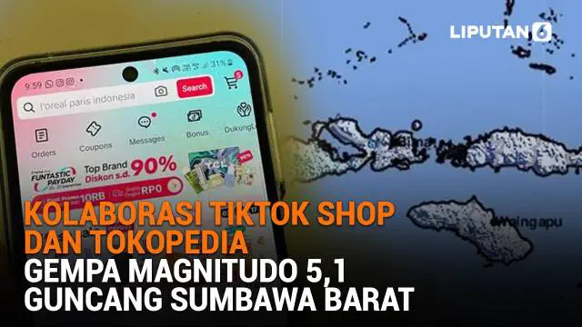 Mulai dari kolaborasi TikTok Shop dengan Tokopedia hingga gempa magnitudo 5,1 guncang Sumbawa Barat, berikut sejumlah berita menarik News Flash Liputan6.com.