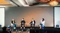 Diskusi dengan tema Harnessing Cryptocurrency : Innovative Strategies for Corporate Financial Management, Rabu (26/2/2025). (Gagas/Liputan6.com)