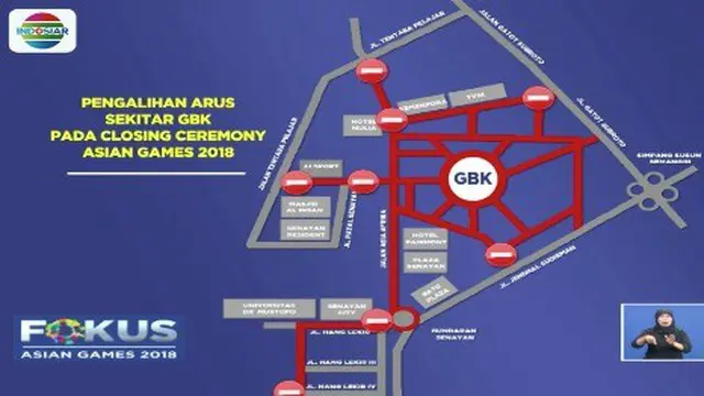 Menurut Kakorlantas Polri Irjen Pol Royke Lumowa, rekayasa jalan yang akan dilakukan tidak berbeda jauh dengan saat pembukaan Asian Games.