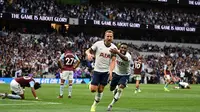 Tottenham Hotspur menang 3-1 atas Aston Villa pada laga pekan perdana Premier League, di Tottenham Hotspur Stadium, Minggu (11/8/2019). (AFP/DANIEL LEAL-OLIVAS)