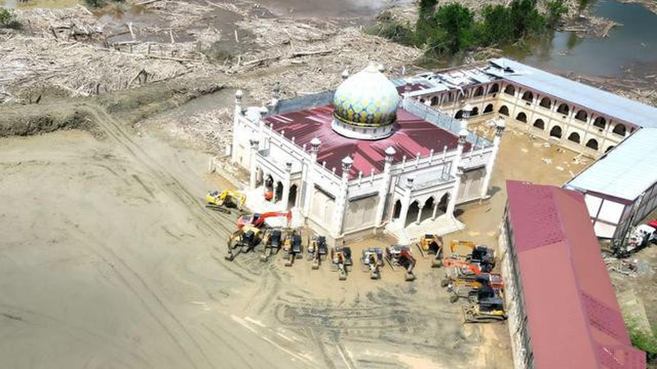 Penampakan Terkini Masjid Pondok Pesantren Darul Mukhlisin Aceh yang Viral karena Terkepung Banjir dan Kayu