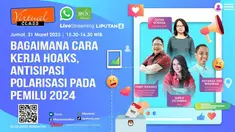 Beredarnya hoaks menjadi fenomena yang sulit dihindari terlebih pada saat-saat yang krusial seperti pemilu. Jelang pemilu 2024, hoaks diperkirakan meningkat. Oleh karena itu, sangat penting bagi kita untuk memerangi hoaks sebagai antisipasi polarisas...