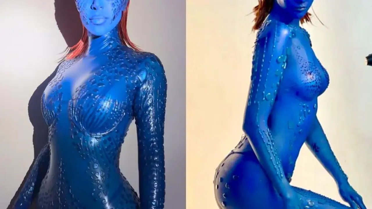 Adu Gaya Anya Geraldine dan Kim Kardashian Sama-sama Jadi Mystique di Momen Halloween
