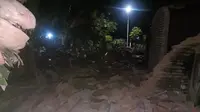 Sejumlah bangunan rumah milik warga di Kecamatan Wongsorejo Banyuwangi rusak akibat diguncang gempa Magnitudo 5,7. (Liputan6.com/ Dok Ist)