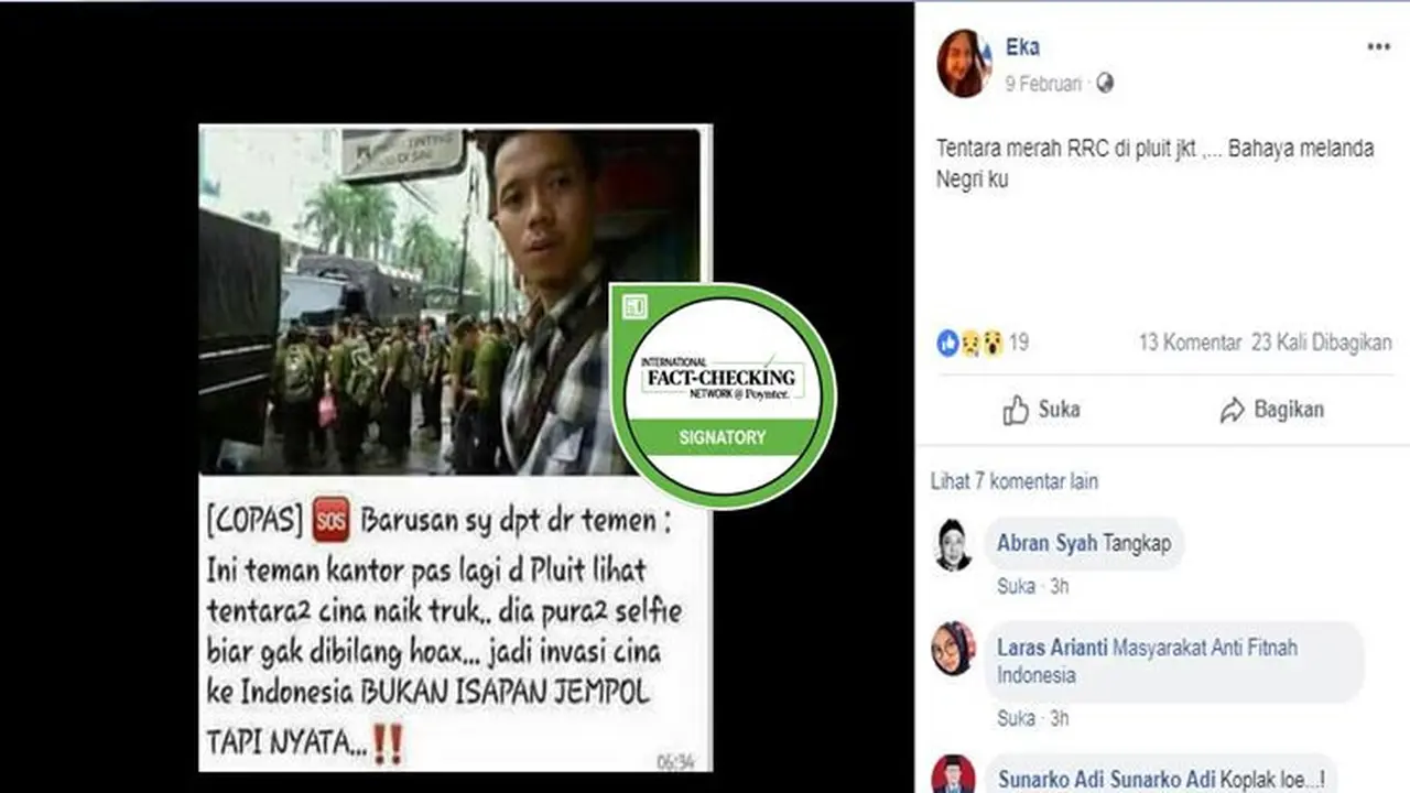 [Cek Fakta] Tentara China