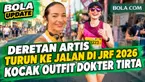 Deretan publik figur, mulai dari Nirina Zubir, Anisa Aziza, Enzy Storia, Febby Rastanty hingga dr. Tirta, turut meramaikan myBCA Jakarta Running Festival 2026 di Jakarta, Minggu (25/10).
