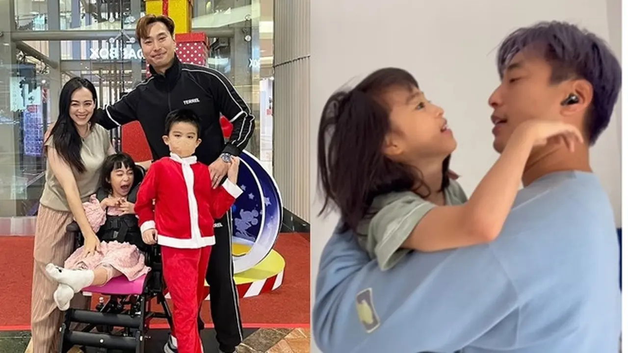 10 Potret Jevier Justin dan Istri saat Momong Anak yang Idap Cerebral Palsy, Penuh Kesabaran