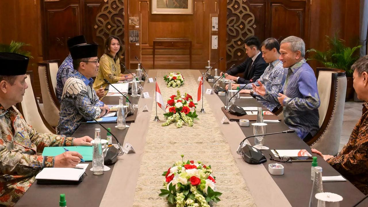 FOTO: Menlu Sugiono dan Menlu  Vivian Perkuat Kerja Sama Indonesia Singapura