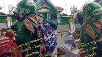 Auto Bingung, Driver Ojol Dapat Penumpang Seorang Ibu-ibu Bersama Kedua Anaknya