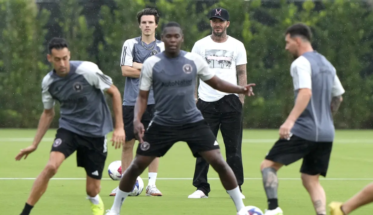 Tiket laga Inter Miami vs Cruz Azul ada yang dijual seharga 110.000 dolar Amerika Serikat atau sekitar Rp 1,6 miliar menurut situs Vivid Seats. (AP Photo/Lynne Sladky)