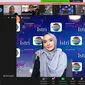 Citra Anggun pemain FTV Suara Hati Istri di Indosiar di sela-sela press conference virtual di Jakarta, Kamis (11/6/2020)