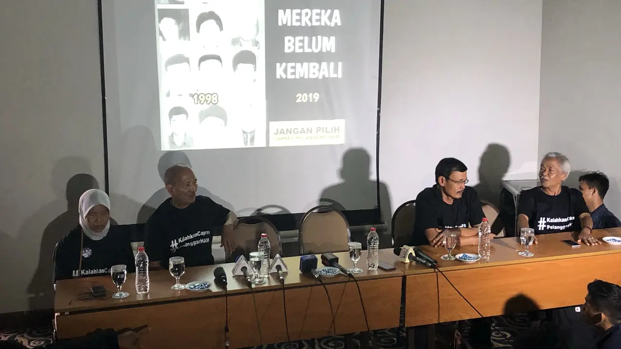 Keluarga Korban Penculikan 1998 Deklarasi Dukung Jokowi-Ma'ruf