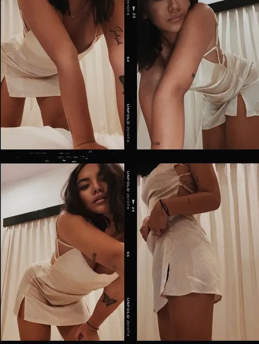 Shafa juga membuat tato nama ayahnya di sikunya, ia juga membuat tato berbentuk nama ibunya di siku lainnya. (Foto: instagram.com/shafaharris)