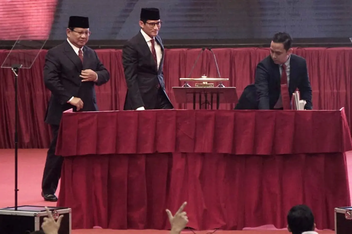 Momen Pidato Kebangsaan Prabowo Sandi Indonesia Menang