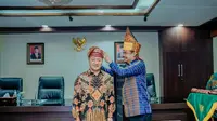 Wali Kota Medan, Bobby Nasution, saat menerima kunjungan kerja Duta Besar (Dubes) Republik Rakyat Tiongkok untuk Indonesia, Lu Kang, di Balai Kota Medan, Jumat (9/6/2023)