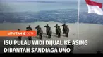 Menparekraf Sandiaga Uno bantah isu Pulau Widi dijual ke warga negara asing. Isu penjualan Pulau Widi di Maluku Utara ke warga negara asing dibantah Menteri Pariwisata dan Ekonomi Kreatif, Sandiaga Uno. Prajurit TNI bahkan mengibarkan bendera merah p...