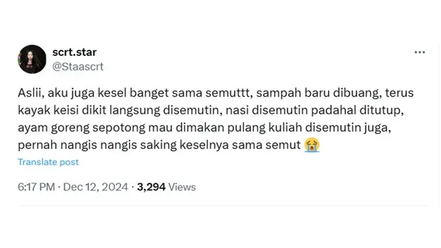 6 Cuitan Netizen tentang Semut di Rumahnya Ini Kocak, Ada-ada Saja yang Dibahas