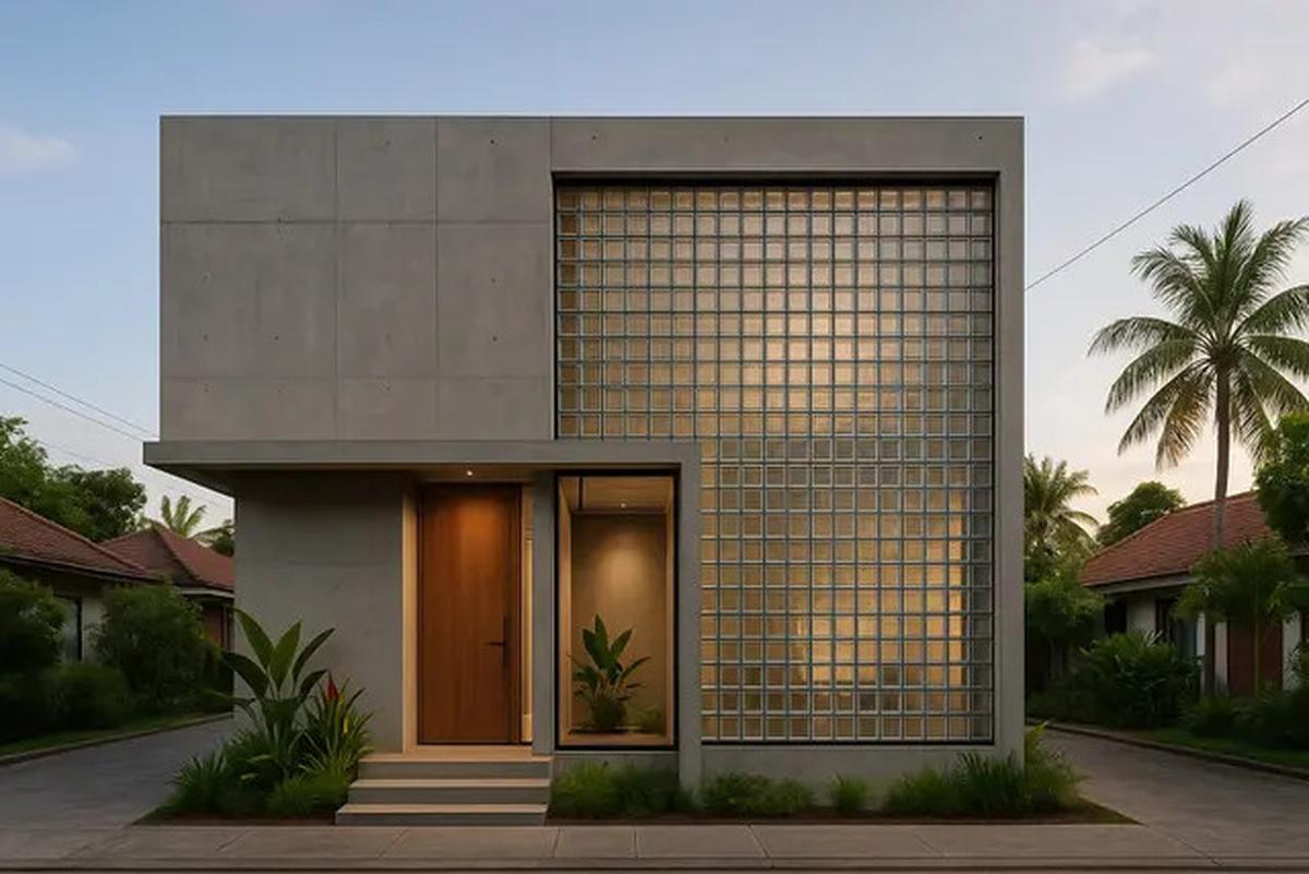 7 Desain Rumah Industrial dengan Glass Block 2025, Tampilan Hunian Jadi Berkelas dan Bikin Betah