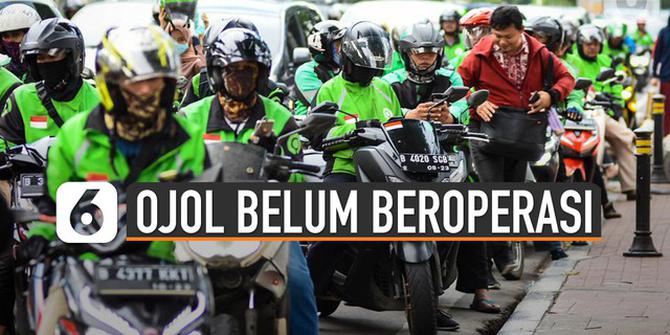 VIDEO: Ojek Online Belum Boleh Angkut Penumpang di Depok