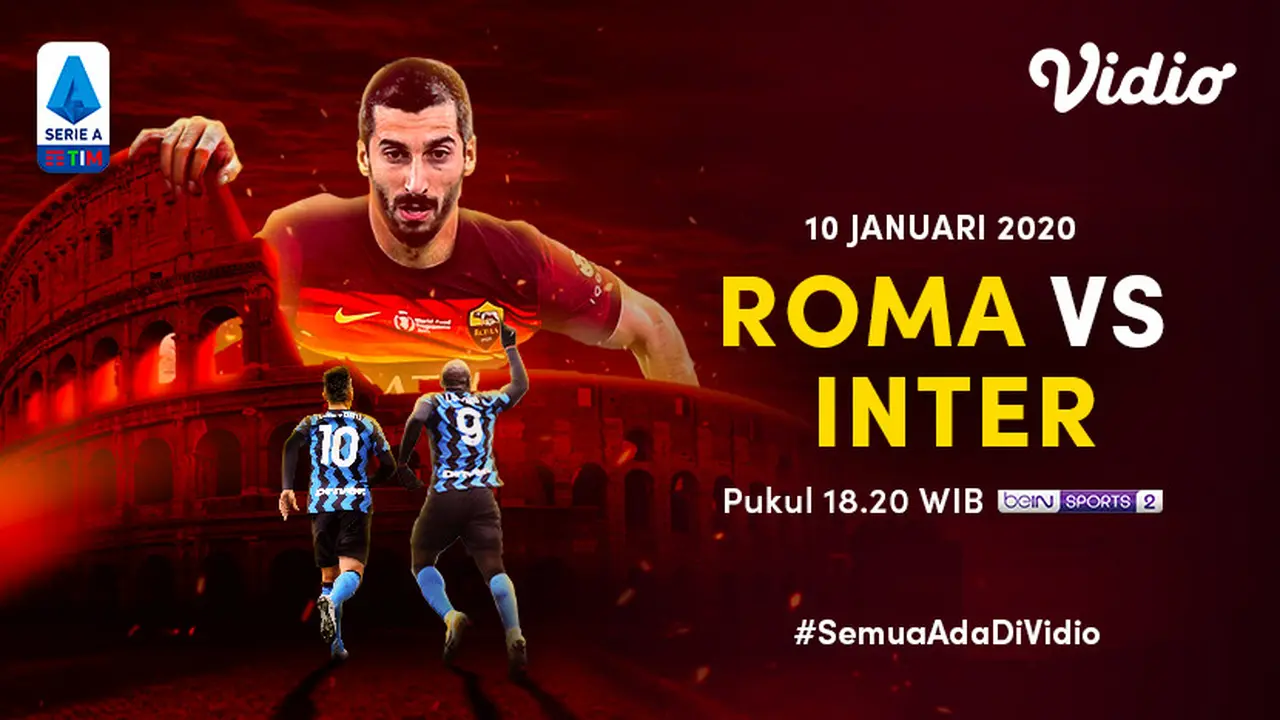 Big match Liga Italia: AS Roma vs Inter Milan
