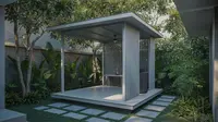 7 Model Gazebo Minimalis Terbaru 2026, Estetik dan Hemat Biaya untuk Lahan Sempit