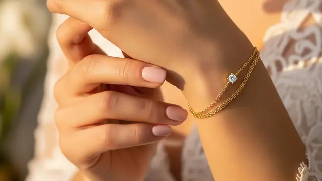 9 Model Gelang Emas 5 Gram Rantai Kecil untuk Acara Pernikahan
