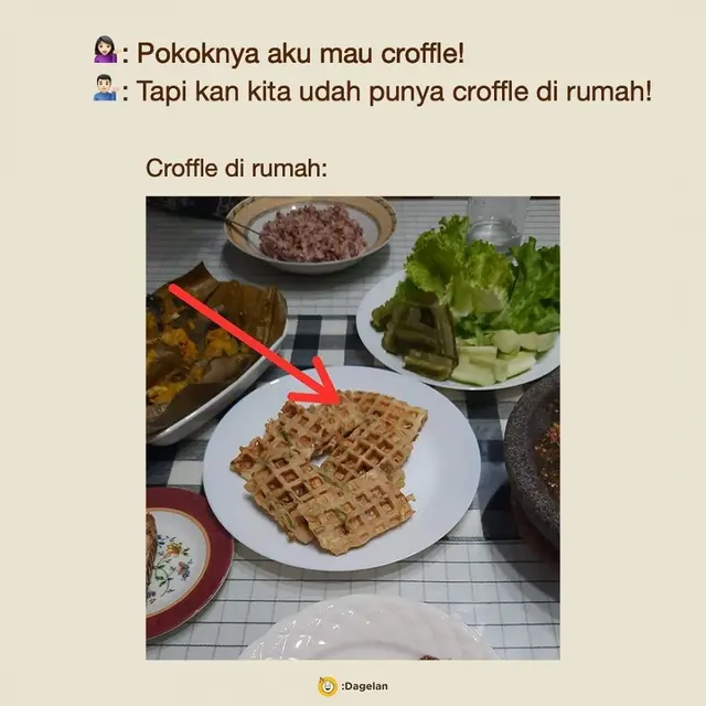 7 Croffle Gagal yang Bentuknya Jauh dari Ekpektasi Ini Bikin Senyum Miris