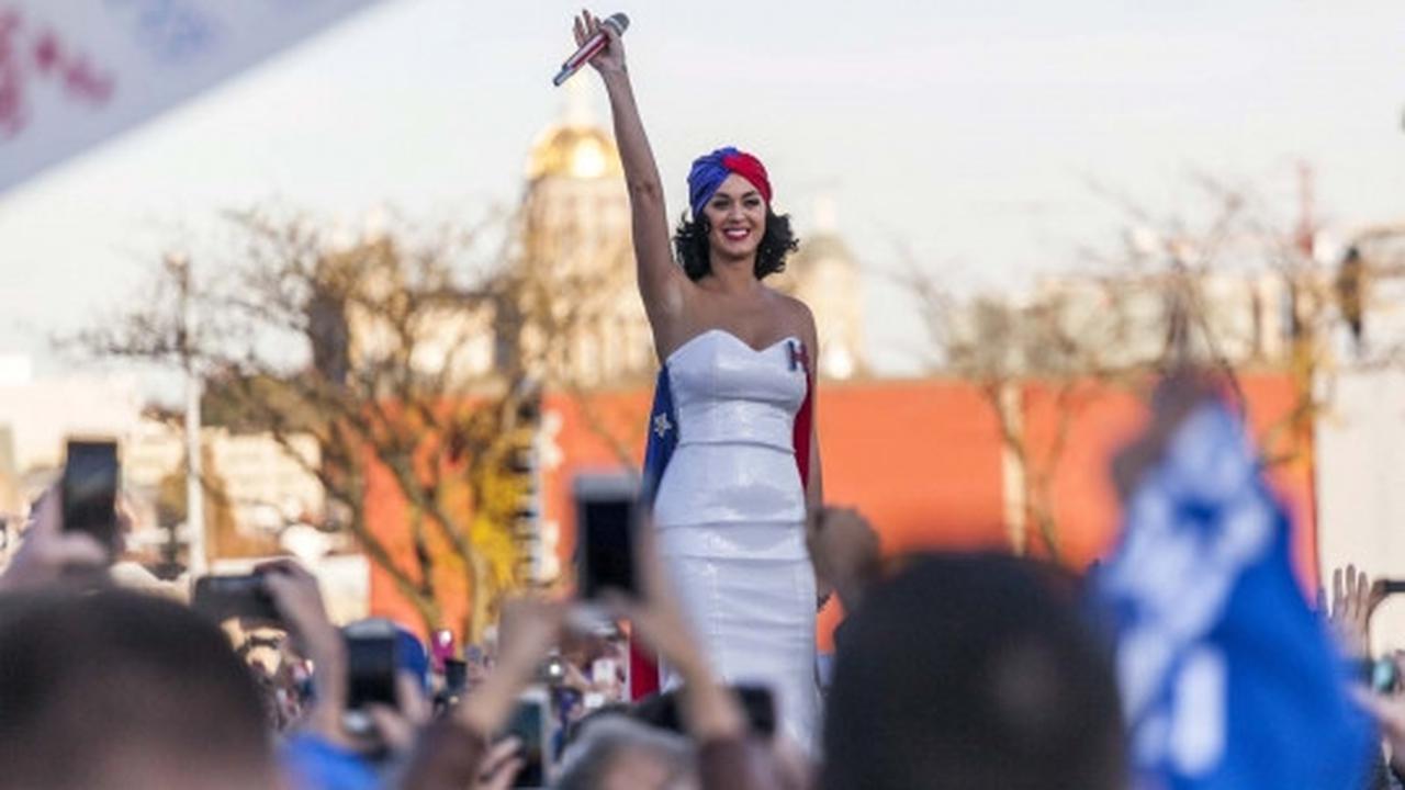 Aksi Katy Perry jadi 'juru kampanye' Capres AS Hillary Clinton