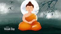 Ilustrasi Hari Waisak. (Image by Harryarts on Freepik)