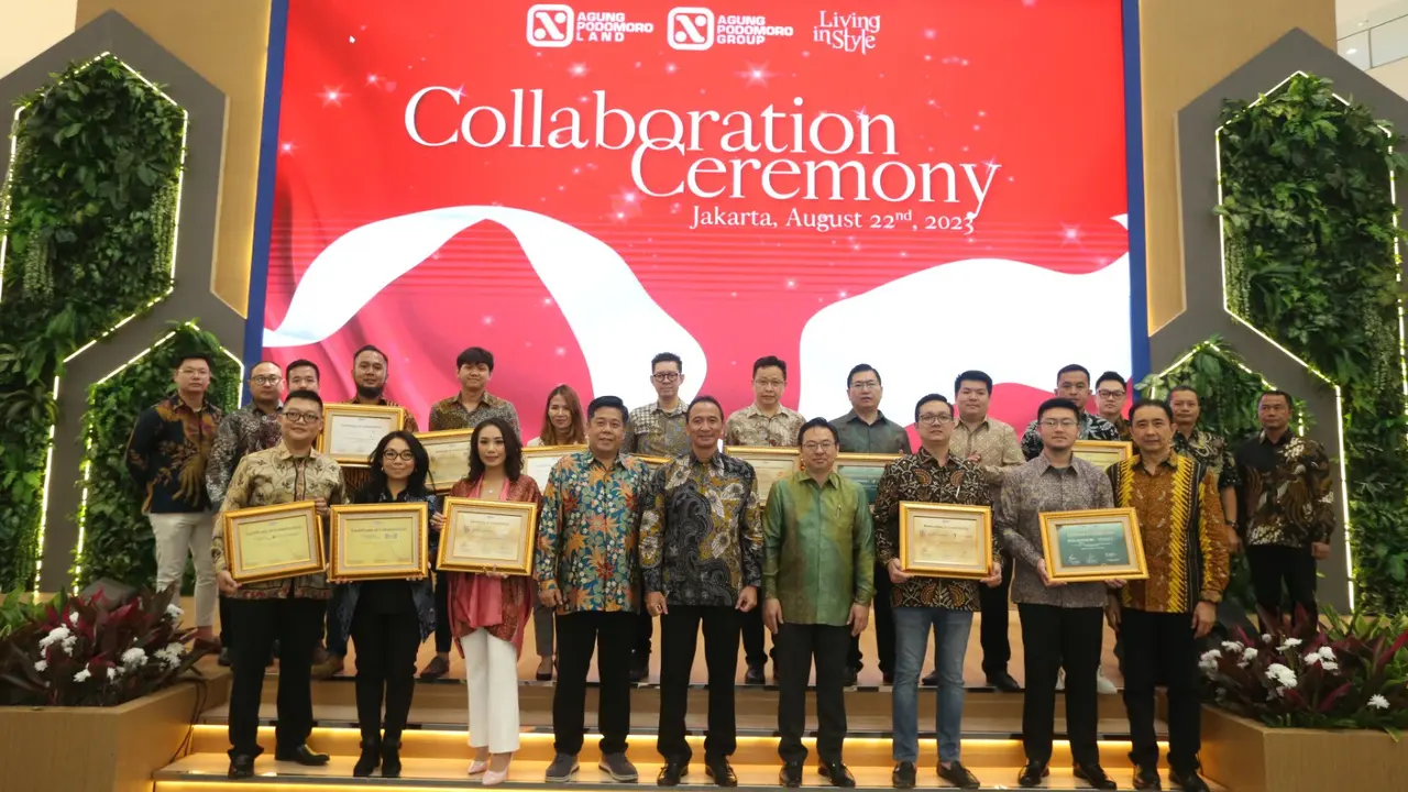 Acara Collaboration Ceremony Agung Podomoro dengan Mitra Strategis di Senayan City Mall Jakarta. (Dok Agung Podomoro)