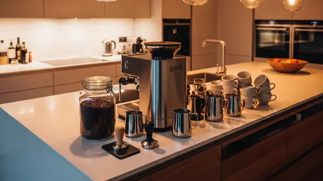 Model Dapur dengan Area Khusus Membuat Kopi