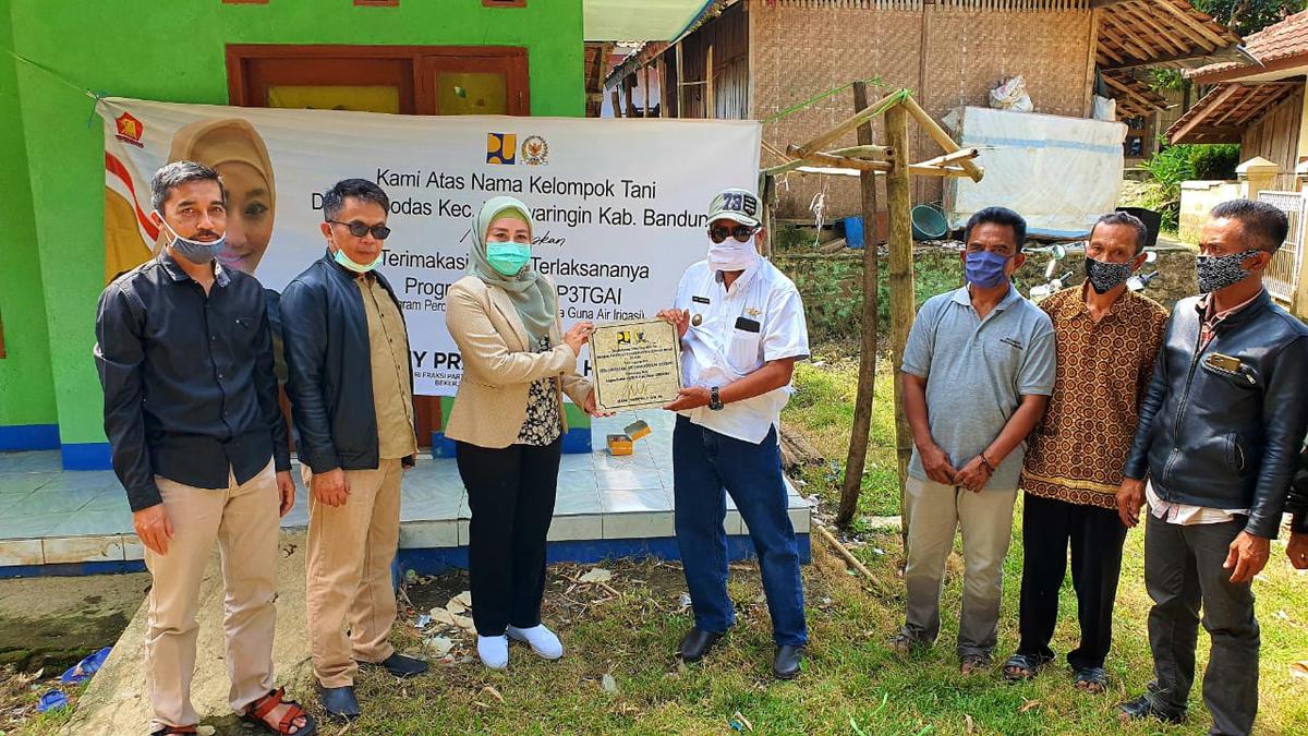 Iis Edhy Prabowo Resmikan Bantuan Program P3TGAI di Kabupaten Bandung