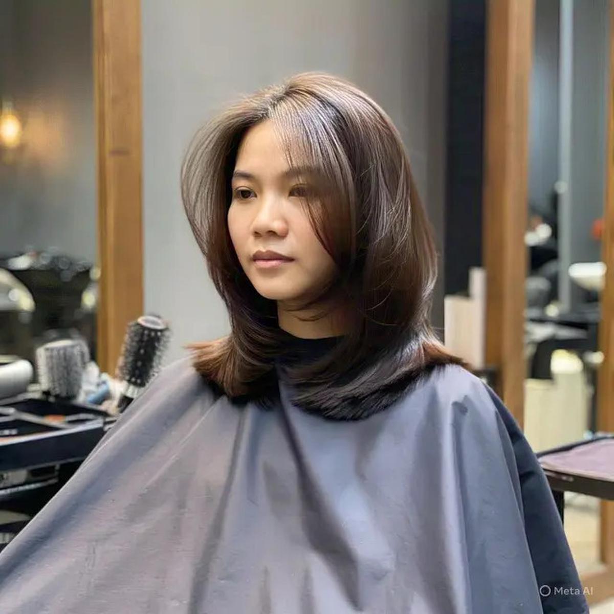 9 Model Rambut Layer untuk Ibu-Ibu Usia 30--40 Tahun agar Wajah Terlihat Tirus, Tampil Fresh di 2025