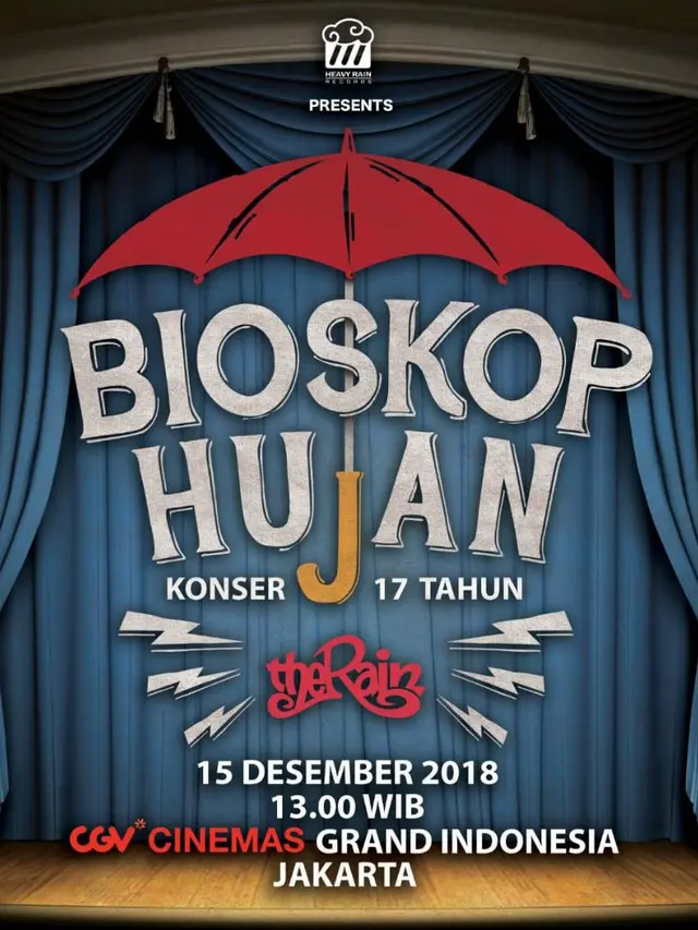 Konser The Rain Bioskop Hujan