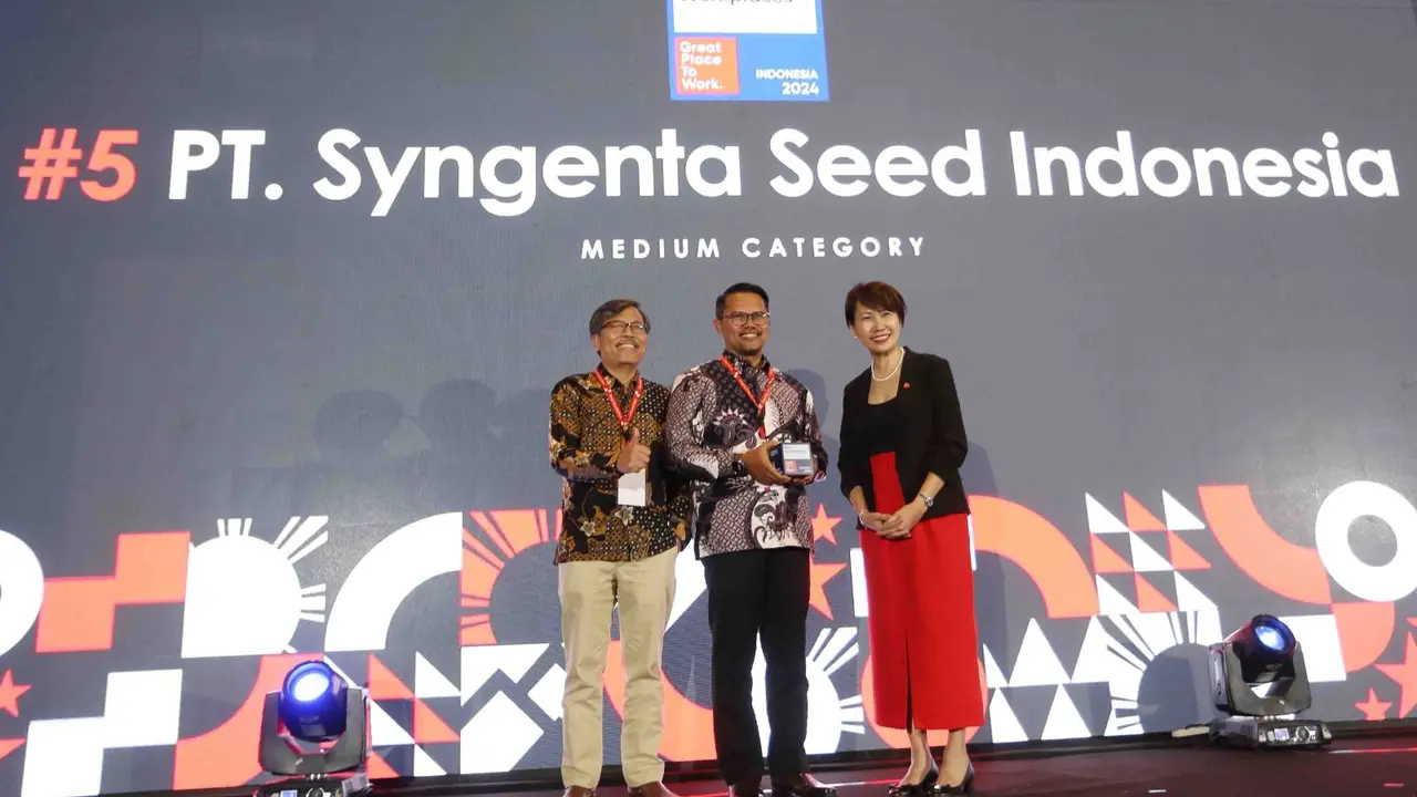 Syngenta Seed Indonesia menerima penghargaan Best Workplaces 2024 dari Great Place To Work.