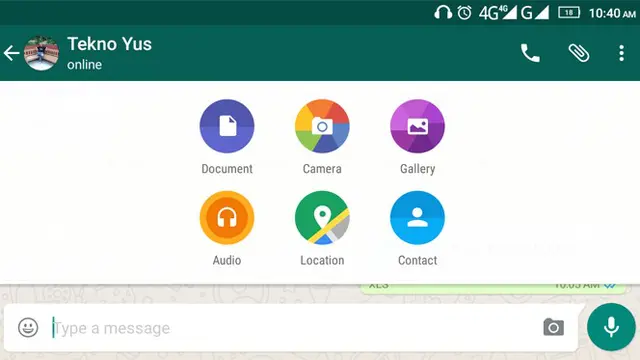 Kirim File di WhatsApp