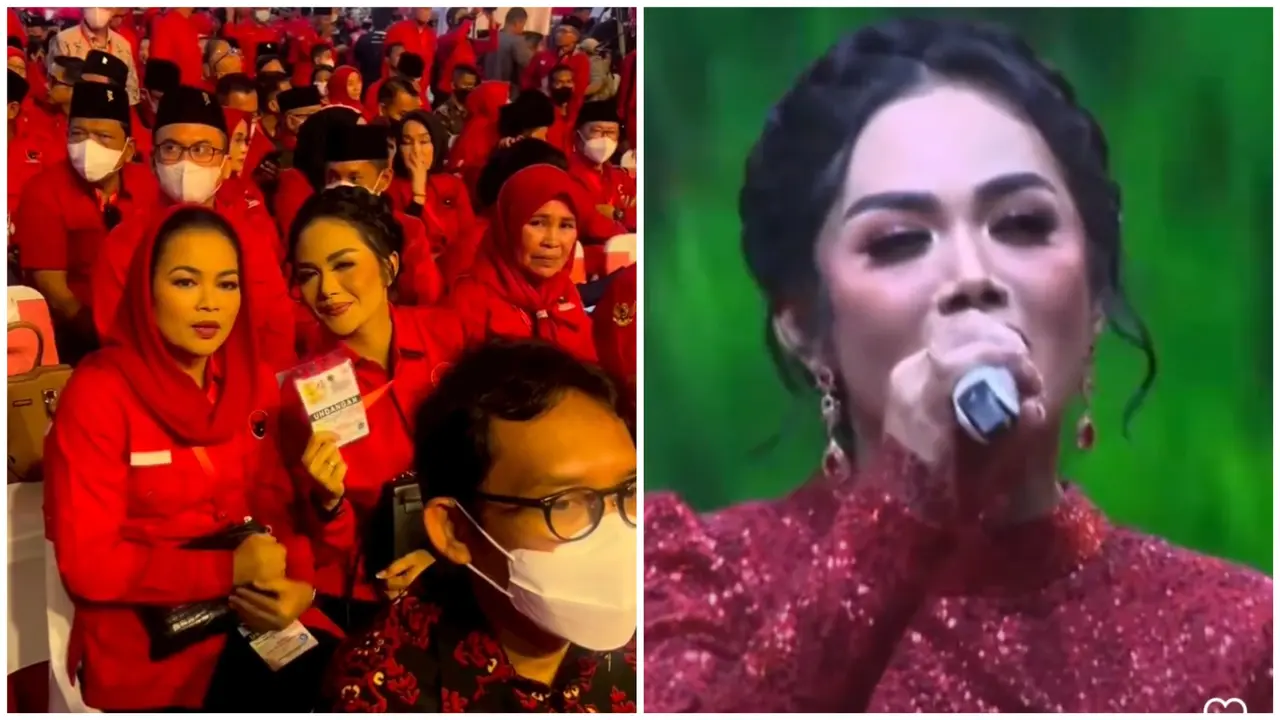 Potret Krisdayanti di acara HUT ke-50 PDIP (Foto: instagram krisdayantilemos)