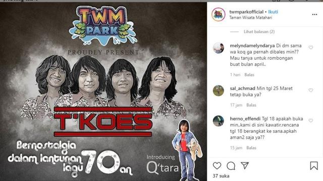 Taman Wisata Matahari Tetap Buka di Tengah Wabah Corona