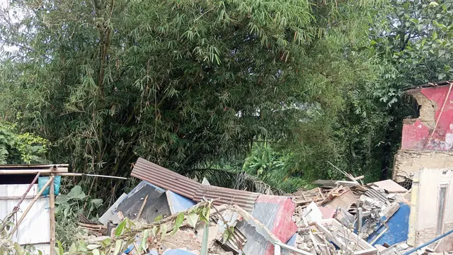 Rumah Ambruk di Sukabumi