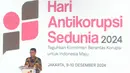 Ketua KPK, Nawawi Pomolango mengatakan momentum Hari Antikorupsi Sedunia 2024 bisa menjadi tonggak perubahan mewujudkan Indonesia yang bersih, adil, dan bermartabat menuju Indonesia Emas 2045. (Liputan6.com/Herman Zakharia)