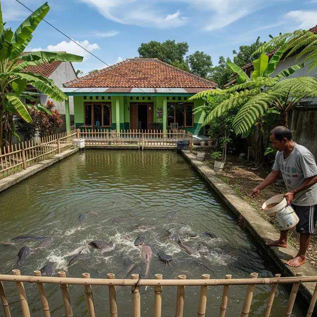 Ilustrasi Kolam Lele