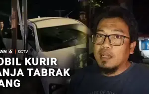 Mobil Kurir Ganja Tabrak Tiang Listrik saat Ditangkap