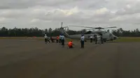 Heli AS Kembali Turunkan 4 Kantong Jenazah di Pangkalan Bun