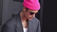 Justin Bieber dalam Grammy Awards 2022. (Jordan Strauss/Invision/AP)