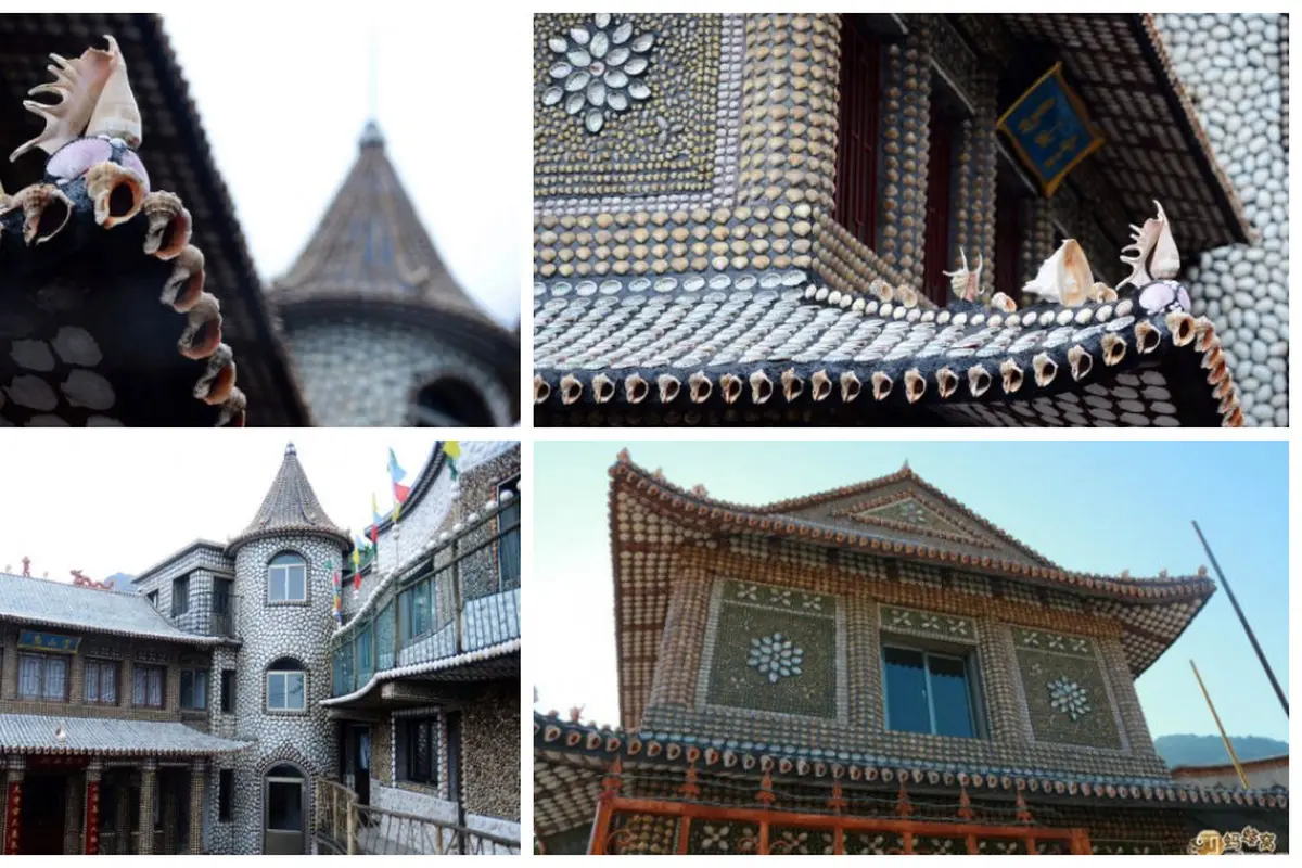 Rumah Unik Berlapis Kerang Laut