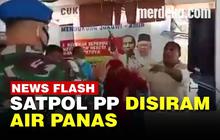 VIDEO: Petugas Satpol PP di Medan Disiram Air Panas saat Coba Tutup Warung Kopi
